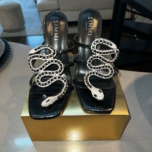 Brand New SIMMI London Snake Heels